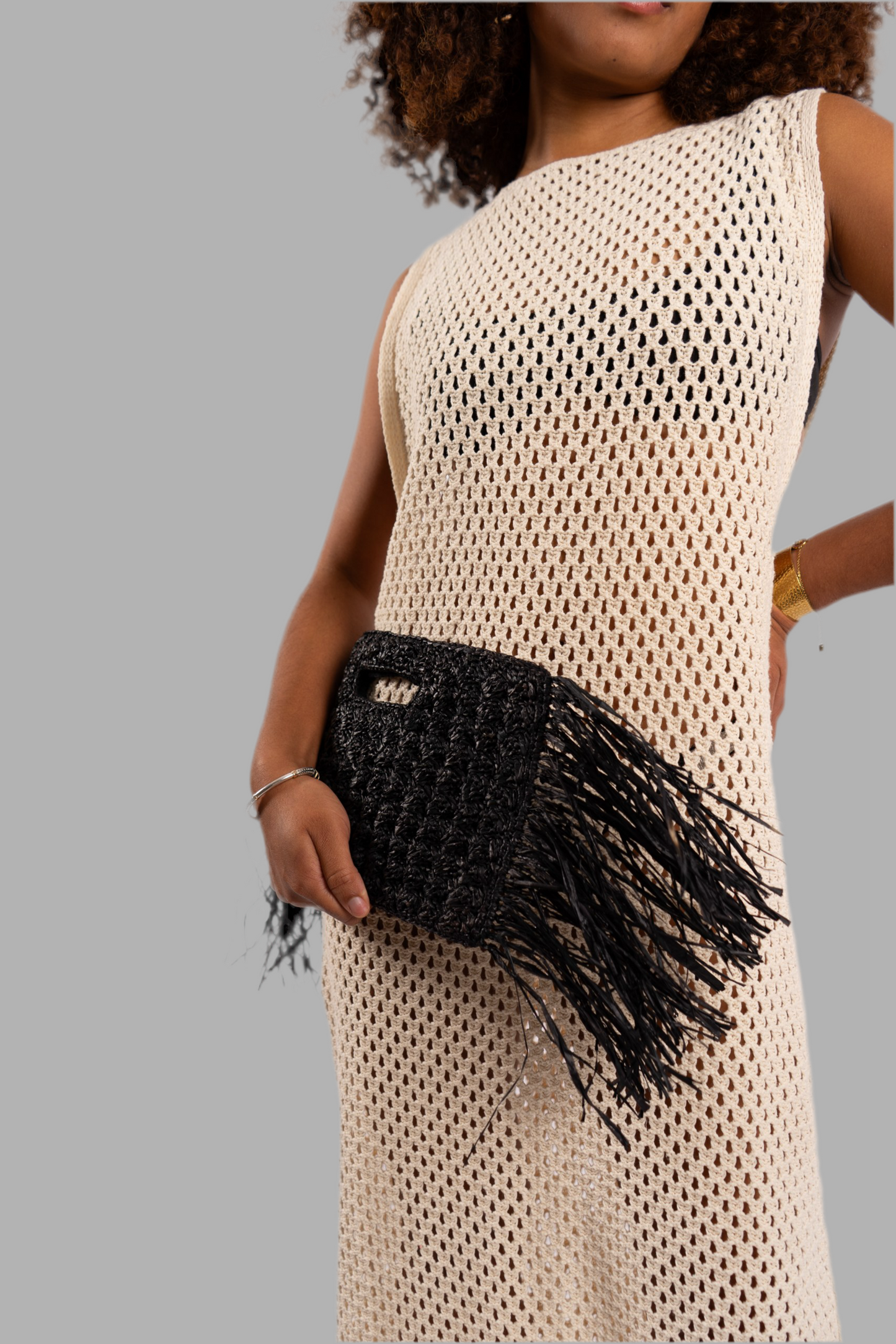 POCHETTE EN RAPHIA SAMA II