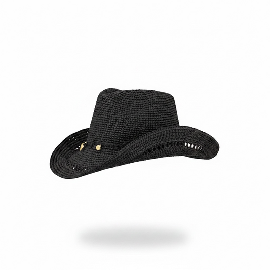 CHAPEAU COW-BOY EN RAPHIA MASOANDRO